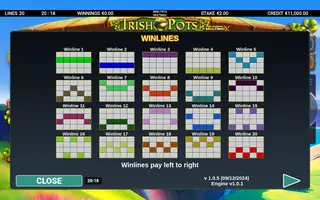 Irish Pots MultiMax – Game rules