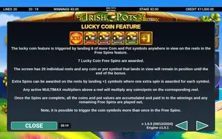 Irish Pots MultiMax – Game rules