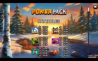 Power Pack – Paytable