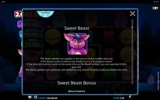 Sweet Beast Power Combo – Game rules