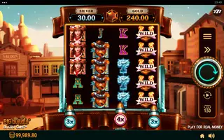 Blazin’ Guns – Feature in play