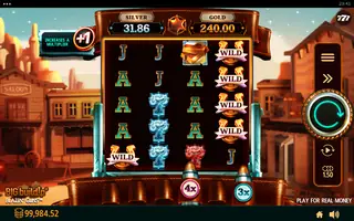 Blazin’ Guns – Feature in play