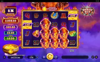 Blazing Bison : Gold Blitz Extreme – Feature in play