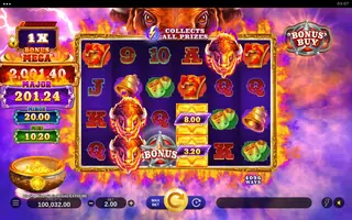 Blazing Bison : Gold Blitz Extreme – Feature in play