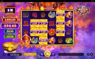 Blazing Bison : Gold Blitz Extreme – Feature in play