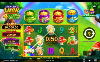 Area Link Luck 4 Lucky Charms – Winning spin