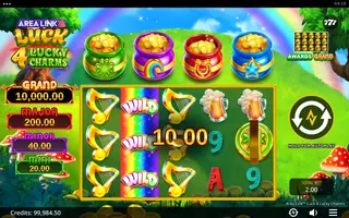 Area Link Luck 4 Lucky Charms – Winning spin