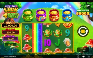 Area Link Luck 4 Lucky Charms – Feature in play