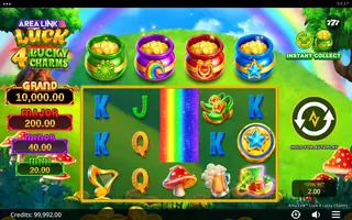 Area Link Luck 4 Lucky Charms – Feature in play