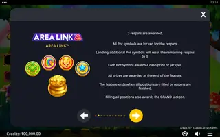 Area Link Luck 4 Lucky Charms – Game rules