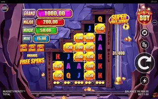 Nugget Frenzy – Feature in play
