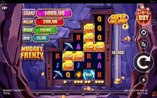 Nugget Frenzy – Feature in play