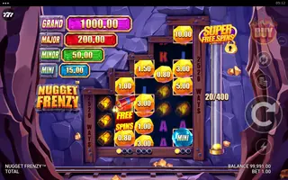 Nugget Frenzy – Feature in play