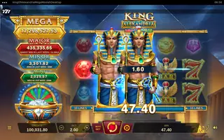 King of Alexandria Mega Moolah – Feature in play