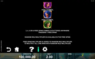 Magnificent Power Apollo – Paytable