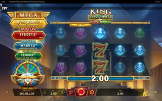 King of Alexandria Maple Moolah – Winning spin