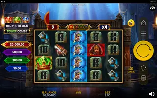 Kings of Crystals II Power Combo – Feature in play
