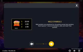 Bonanza Rush Express – Paytable