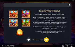 Bonanza Rush Express – Game rules