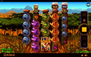 Runaway Rhino – Feature in play