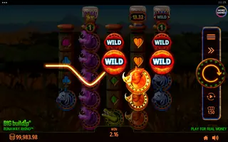 Runaway Rhino – Feature in play