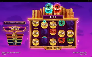 Mega Eagle Power Combo – Bonus round