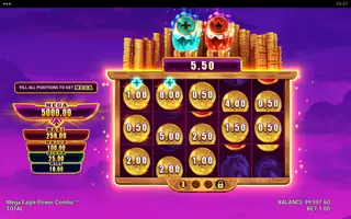 Mega Eagle Power Combo – Bonus round