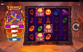 Firebird Fortunes – Feature in play