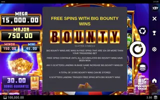 Big Bounty Gold – Game rules