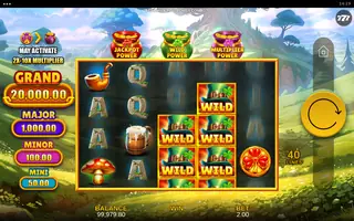 3 Shamrock Pots: POWER COMBO – Feature in play