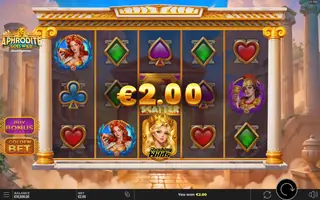 Aphrodite Goes Wild RushingWilds – Winning spin