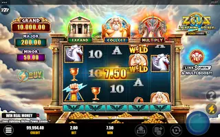Zeus Lightning Riches Power Combo – Feature in play