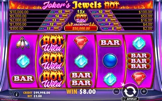 Joker’s Jewels Hot – Winning spin