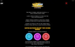 Bears Make Bank! Power Combo – Game rules