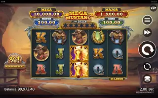 Mega Mustang – Feature in play