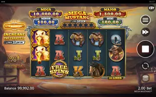 Mega Mustang – Feature in play