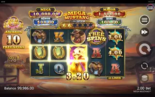 Mega Mustang – Free spins