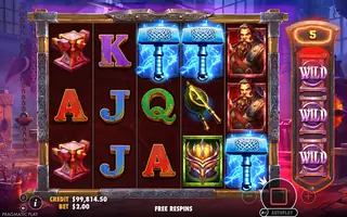 Forging Wilds – Free spins
