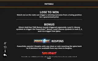 Silver’s Gold PowerLinks – Game rules