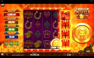 Cash Flip Devil’s Coin – Feature in play
