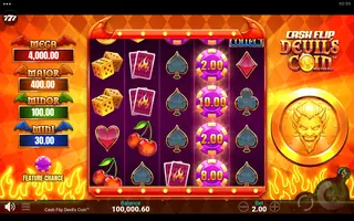 Cash Flip Devil’s Coin – Feature in play