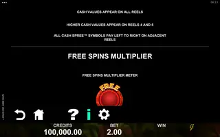 Aztec Might Cash Spree – Game rules