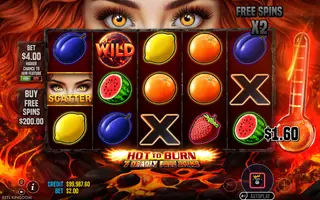 Hot to Burn – 7 Deadly Free Spins – Winning spin