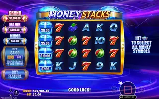 Money Stacks – Feature in play