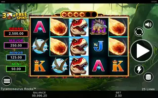 Tyrannosaurus Rocks – Feature in play
