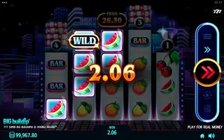 777 Super BIG BuildUp II Double Deluxe – Winning spin