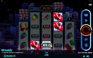 777 Super BIG BuildUp II Double Deluxe – Feature in play