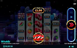 777 Super BIG BuildUp II Double Deluxe – Feature in play