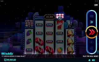 777 Super BIG BuildUp II Double Deluxe – Feature in play