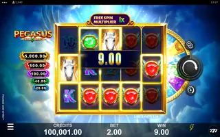 Pegasus Cash Spree – Winning spin
